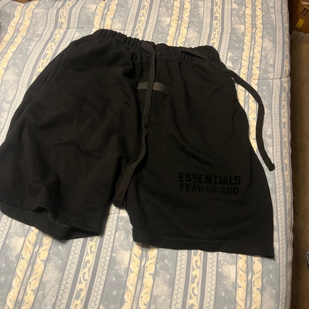 Essentials Black Athletic Men's Shorts